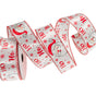 1.5" X 10 YD White & Red Santa Ho-Ho-Ho Ribbon Set Of 3