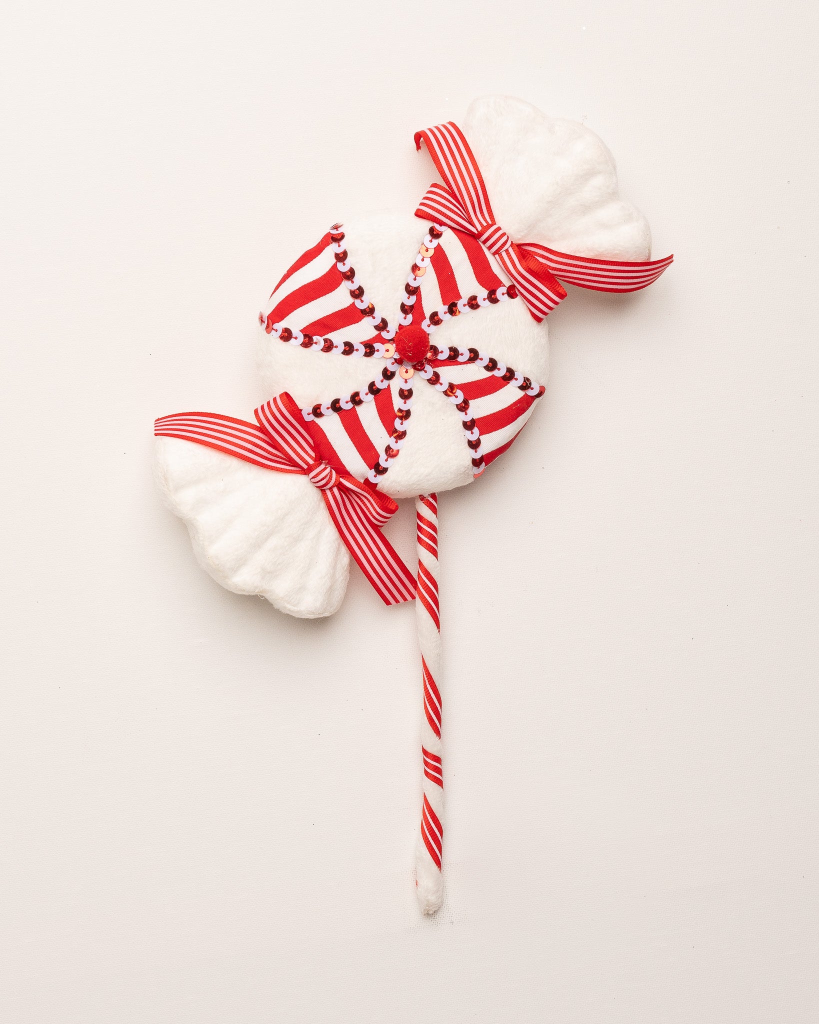 Peppermint Candy Cane Stripes Pattern (red/green/white) Wrapping