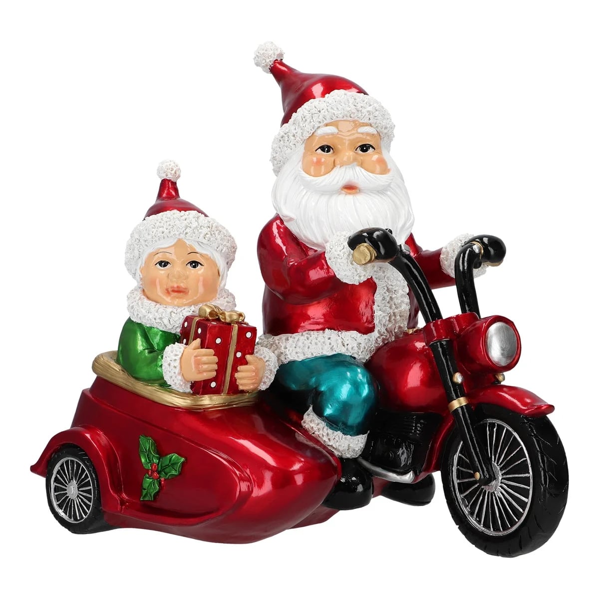 Mr. Christmas popular Santa on motorcycle