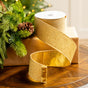 2.5" X 10YD Gold Mesh Ribbon With Gold Back
