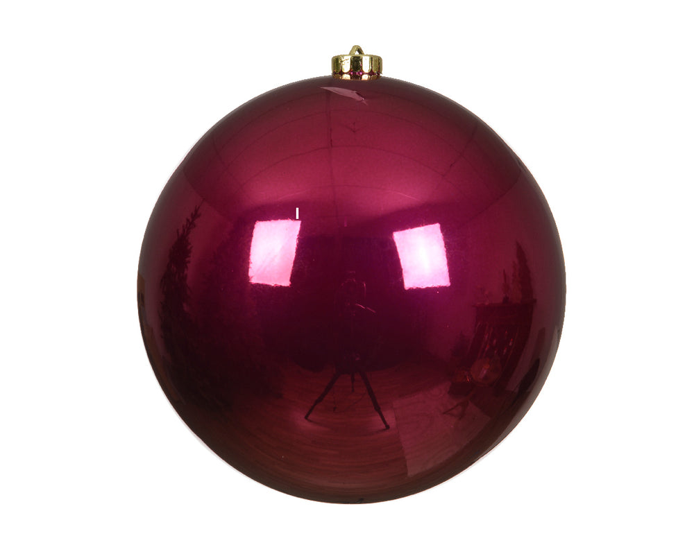 8" Shiny Shatterproof Ball Ornament Set Of 6