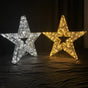 2 FT 3D Star Cool White With Cool White Flashing Effect Set Of 2