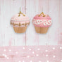 Pink & Gold Assorted Cupcake Set Of 2