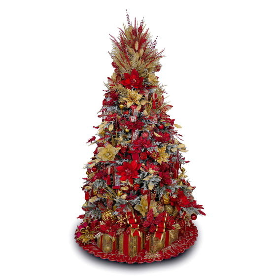 Crimson Gold Splendor Tree Decor