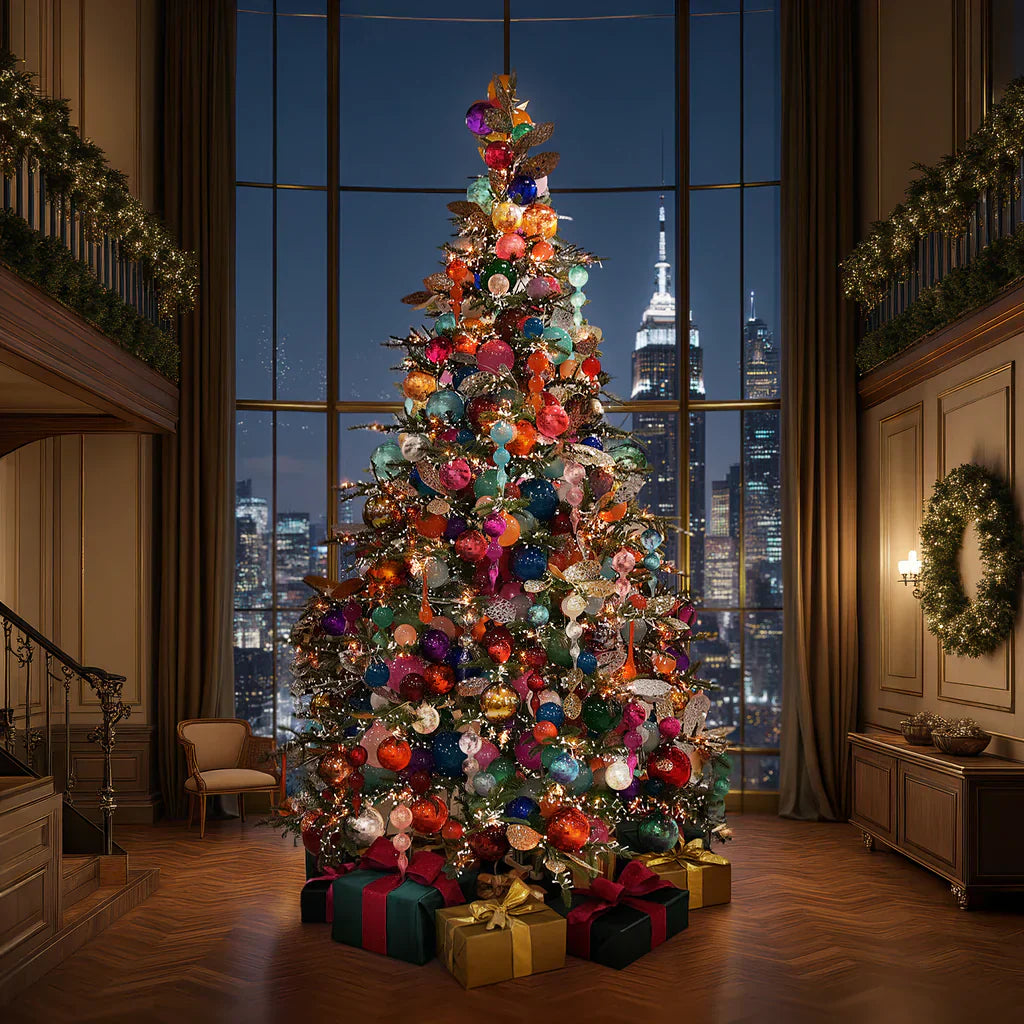 How to Curate a Luxury Holiday Display with Artificial Christmas Trees with Lights for Sale