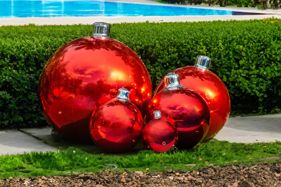 Oversized Festive Inflatable Ornaments