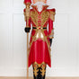 8 FT Red & Gold King Nutcracker with Music & Multicolor LED Lights