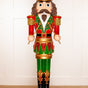 5 FT Red & Green Nutcracker with Music & Multicolor LED Battery Operated Lights