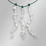 15 LED Pure White Icicle Drop Lights With White Wire