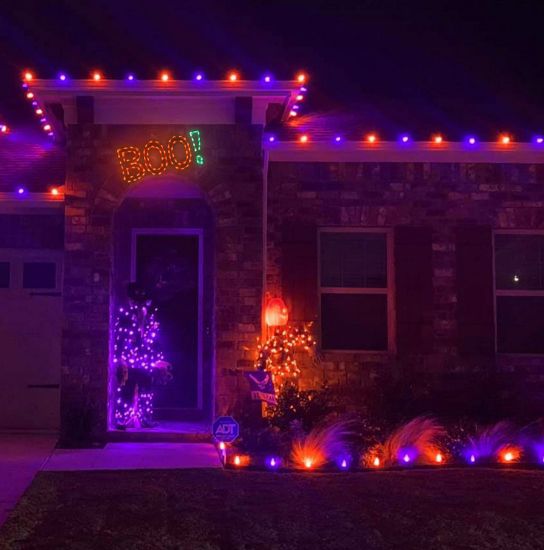 Letrero LED de Halloween de 36" ¡BU!