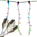 15 LED Multi Icicle Drop Lights With White Wire