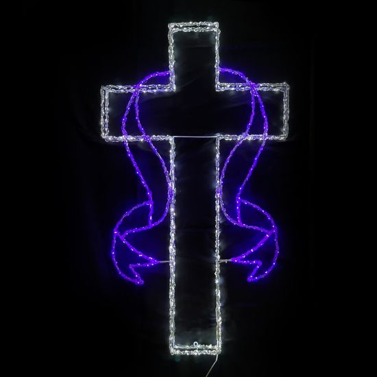 Cruz LED de Pascua de 4 pies