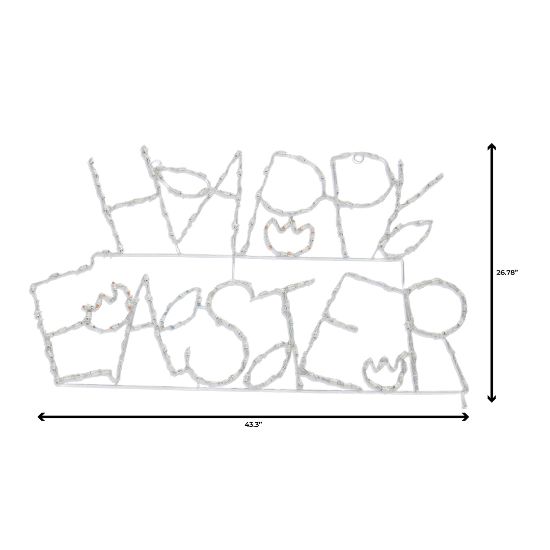 Letrero de "Felices Pascuas" de 27"
