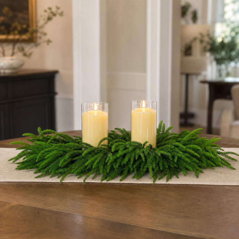 36" Norfolk Centerpiece Double Candle Space