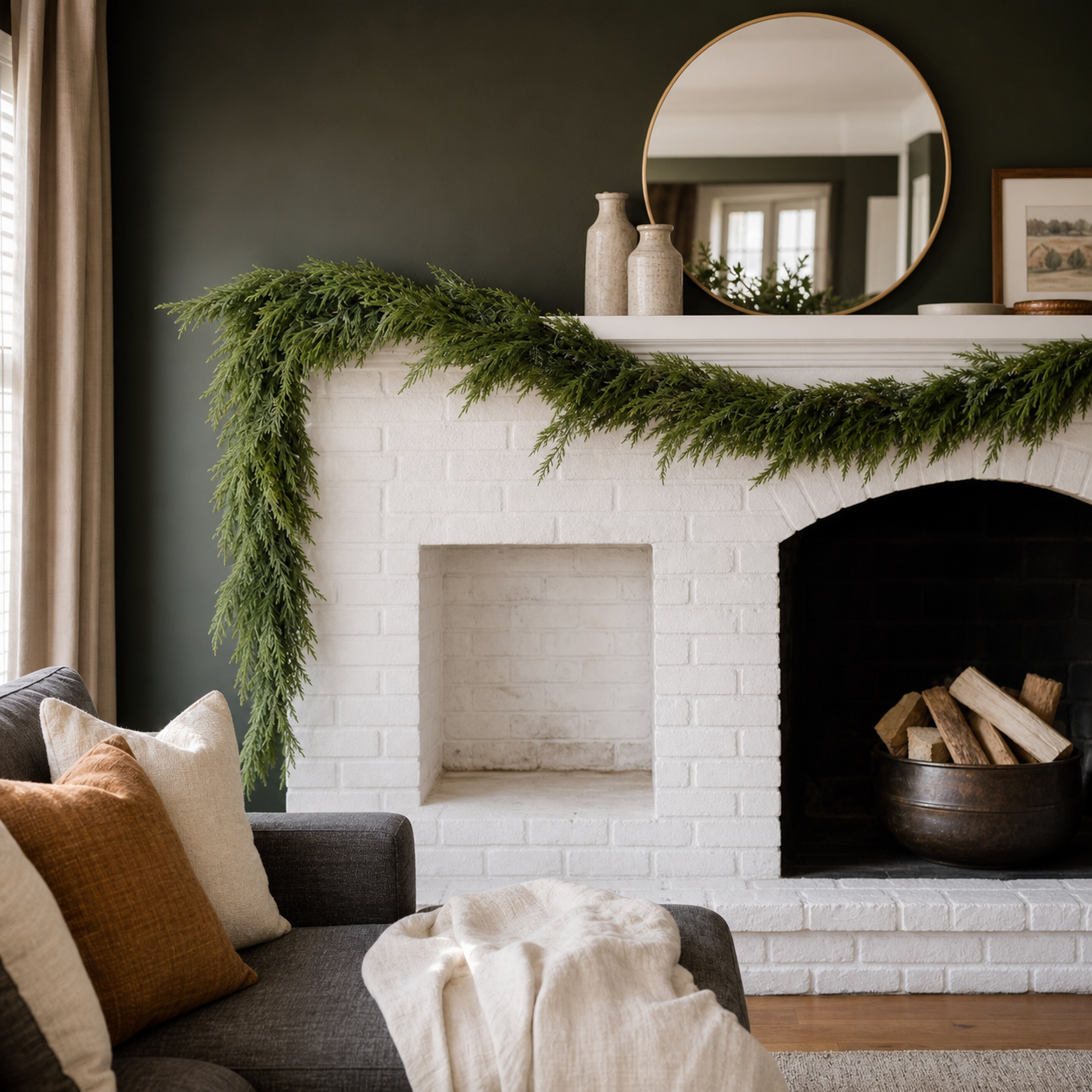 15 FT Norfolk Garland Unlit