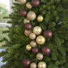 6 FT Champagne & Coffee Ball Garland
