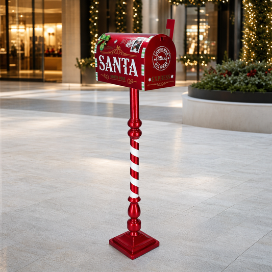 3.3 FT Santa's Red Mailbox