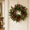14" Green Red Berry Wreath