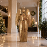 4.5 FT Antiqued Gold Angel