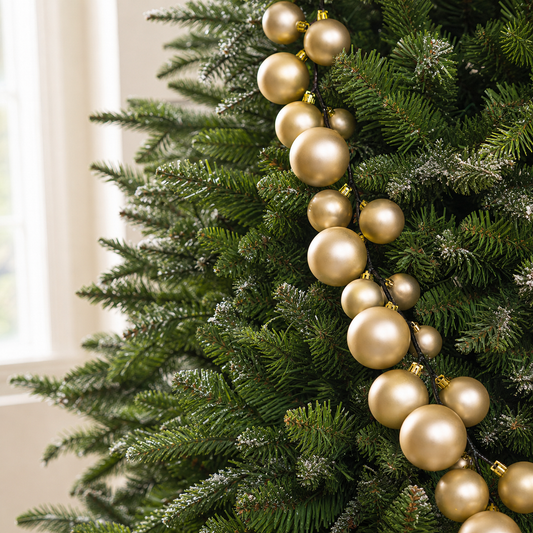 6 FT Pearl Ball Garland Shatterproof