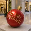 3 FT Red Merry Christmas Ball