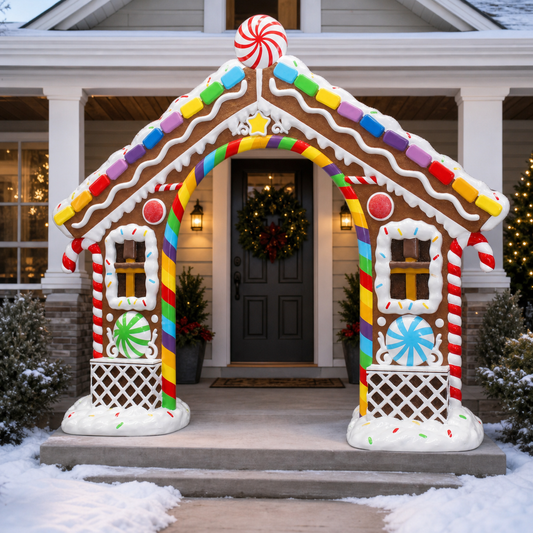 13 FT X 3 FT X 11 FT Gingerbread Archway
