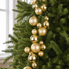 4 FT Light Gold Matte & Shiny Ball Garland