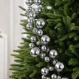 4 FT Silver Shiny Ball Garland