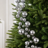 4 FT Silver Shiny Ball Garland