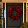 24" Red Berry Ridge Wreath