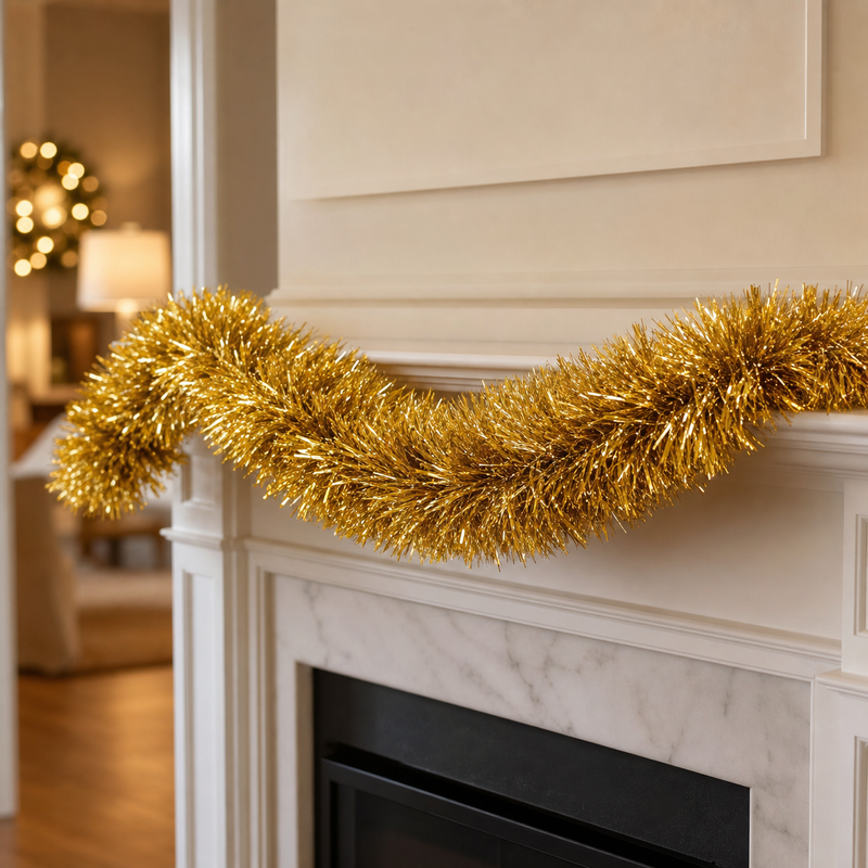 50 FT X 8" Tinsel Garland