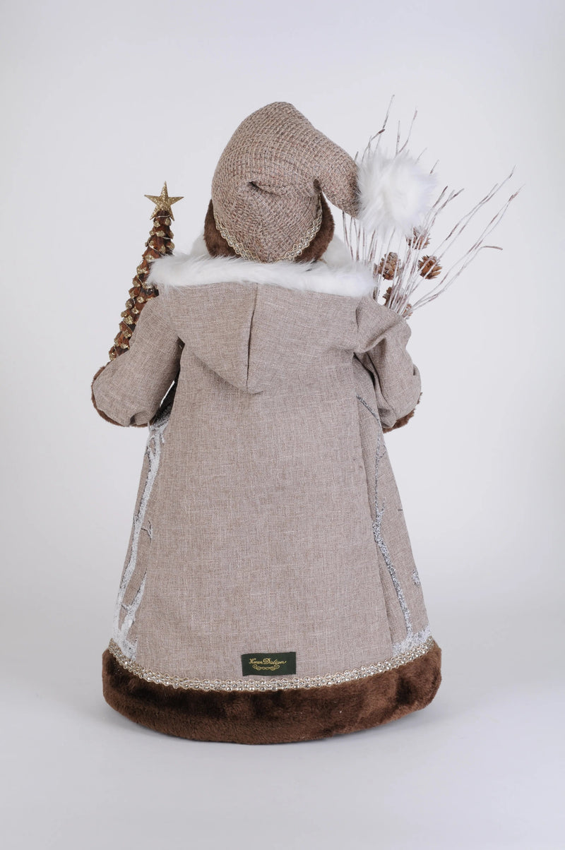 Karen Didion Originals 27" Lighted Winter Woods Santa