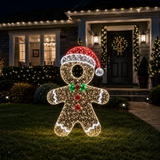 7 FT X 5 FT Gingerbread Man LED Photo Op