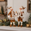 Set de 2 Elfos de Jengibre Posables de 16 pulgadas