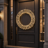 1.7 FT 600 Micro LED Warm White Gold Wreath