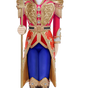 5 FT Red, Blue & Gold King Nutcracker With Staff