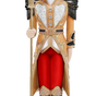 5 FT Red, Gold & Black Nutcracker With Staff