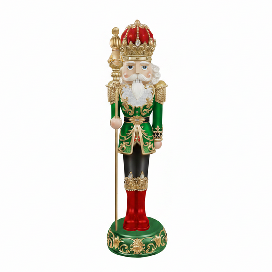 6 FT Red, Green & Gold Nutcracker