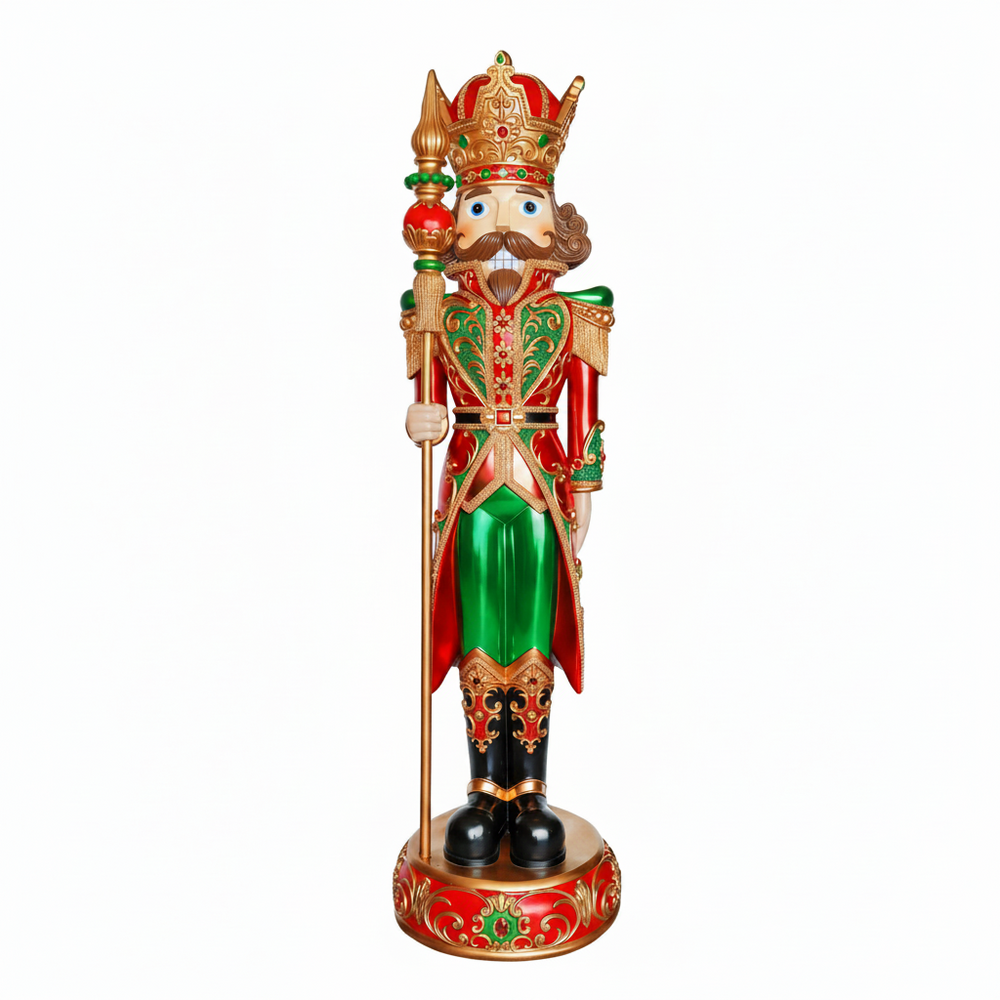 8 FT Red & Green Nutcracker