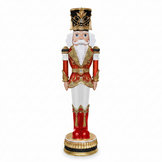 6 FT Red, Black & White Nutcracker