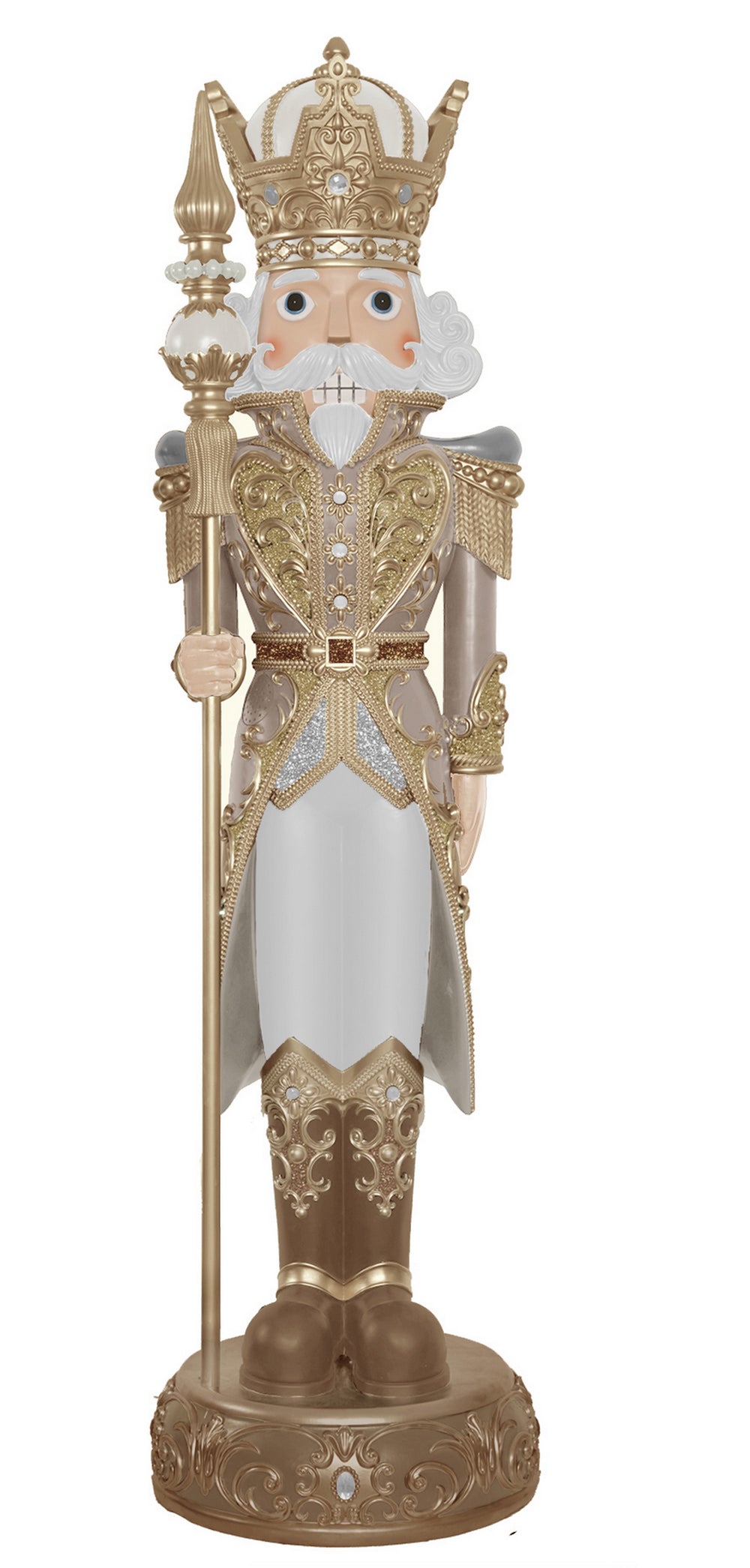 8 FT Gold & Tan Nutcracker