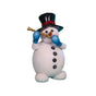 5 FT Snowman Playing Flute