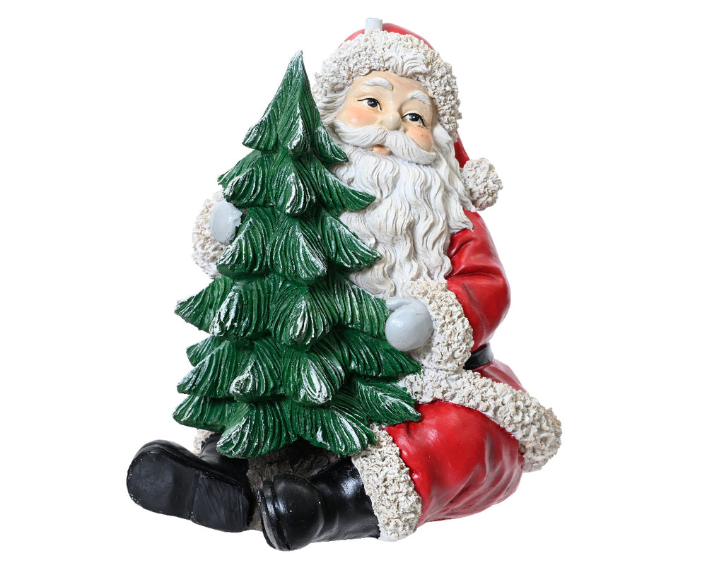 10" Santa Hugging Tree Tree Base