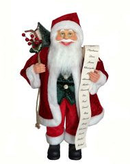 2 FT Standing Santa With List