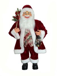 2 FT Standing Santa With Lantern
