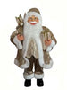 2 FT Gold Standing Santa With Gift Bag