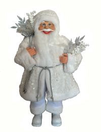 2 FT White Standing Santa With Bag