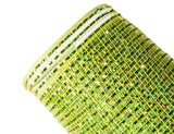20" X 10YD Apple Green Metallic Mesh