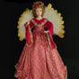 32" Red & Gold Animated Musical Angel Tree Topper