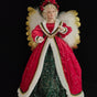 32" Red & Green Animated Musical Angel Tree Topper